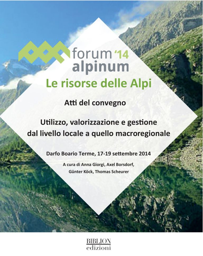 Atti ForumAlpinum 2014
