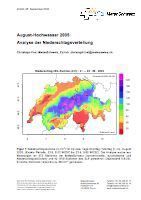 Teaser: August Hochwasser 2005: Analyse der Niederschlagsverteilung