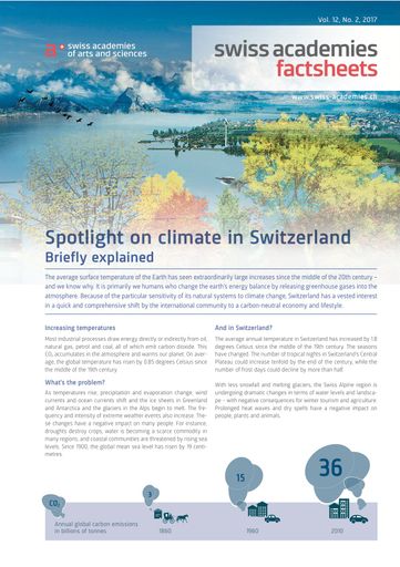 Spotlight on climate in Switzerland. Briefly explained