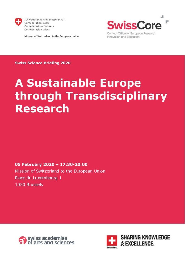 Swiss Science Briefing "A sustainable Europe through transdisciplinary research"