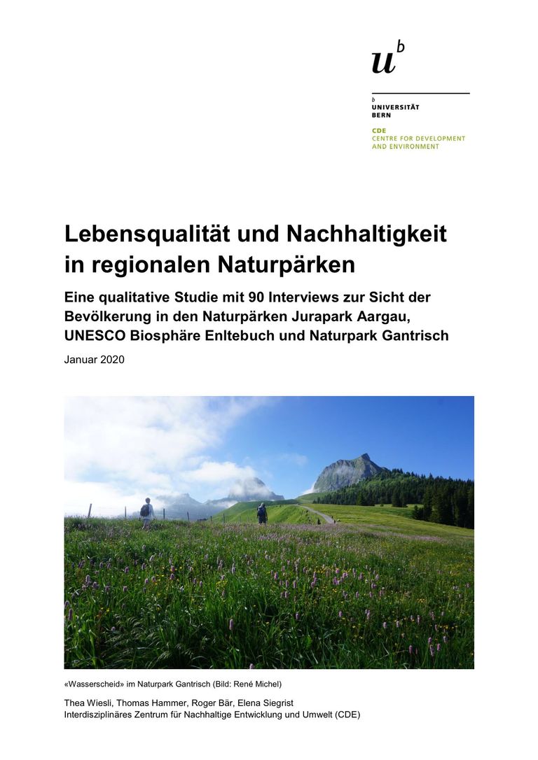Lebensqualität und Nachhaltigkeit in regionalen Naturpärken
