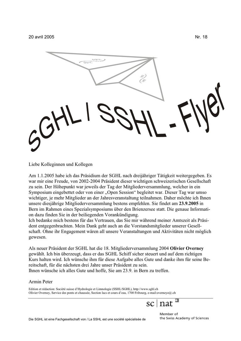 SGHL / SSHL Flyer 18