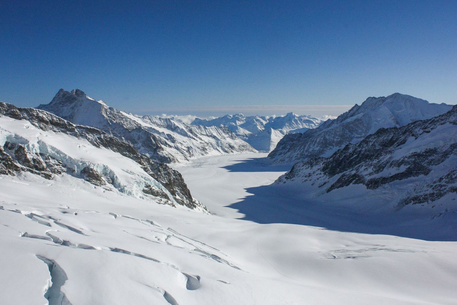 Glacier d'Aletsch depuis le Jungfraujoch (BE/VS)