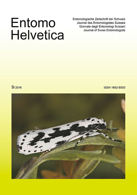 Entomo Helvetica 2016/9: Titelseite