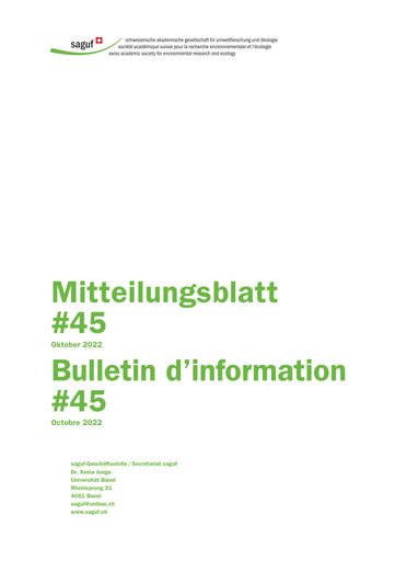 saguf-Mitteilungsblatt Nr. 45 (2022)