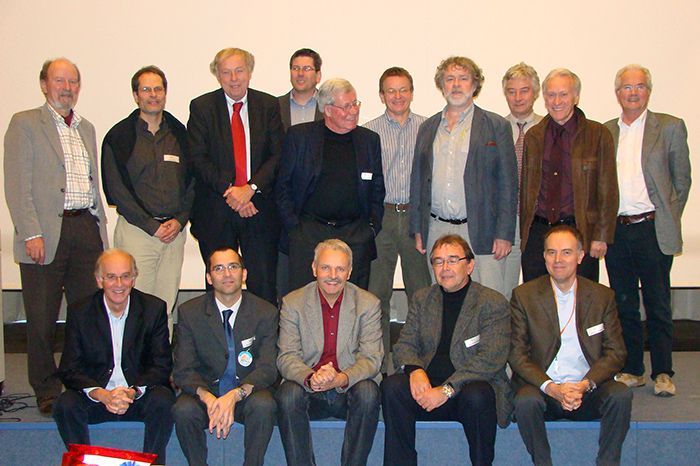 Speakers and organiser of the Year of Planet Earth Symposium in honour of Peter A. Ziegler at the SGM 2008 in Lugano