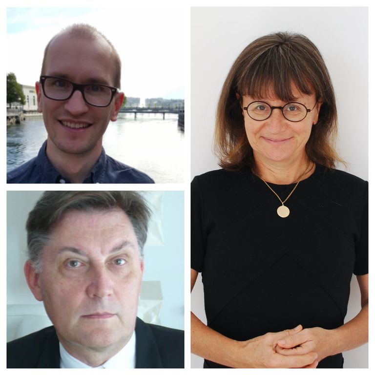 Julian Sonner (top left), Corinne Charbonnel (right) and Philippe Jetzer (bottom left) are the three new members of the MAP Presidium
