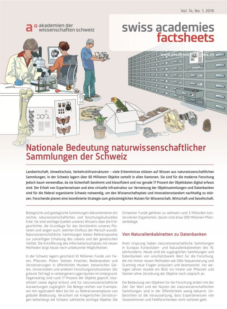 Nationale Bedeutung naturwissenschaftlicher Sammlungen der Schweiz