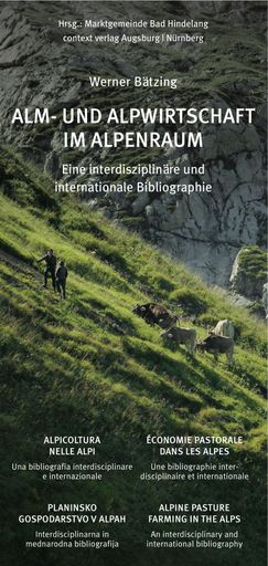 Flyer Alm- und Alpenwirtschaft im Alpenraum. Eine interdisziplinäre und internationale Bibliographie