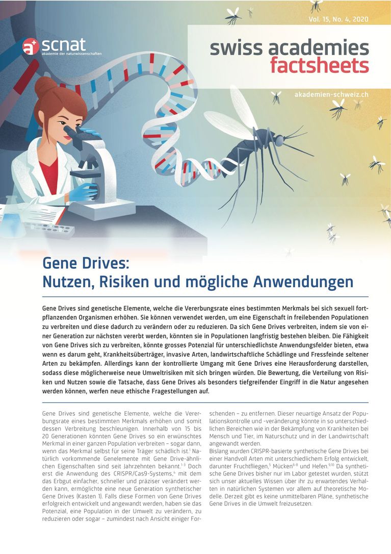 Gene Drives - Nutzen, Risiken und mögliche Anwendungen