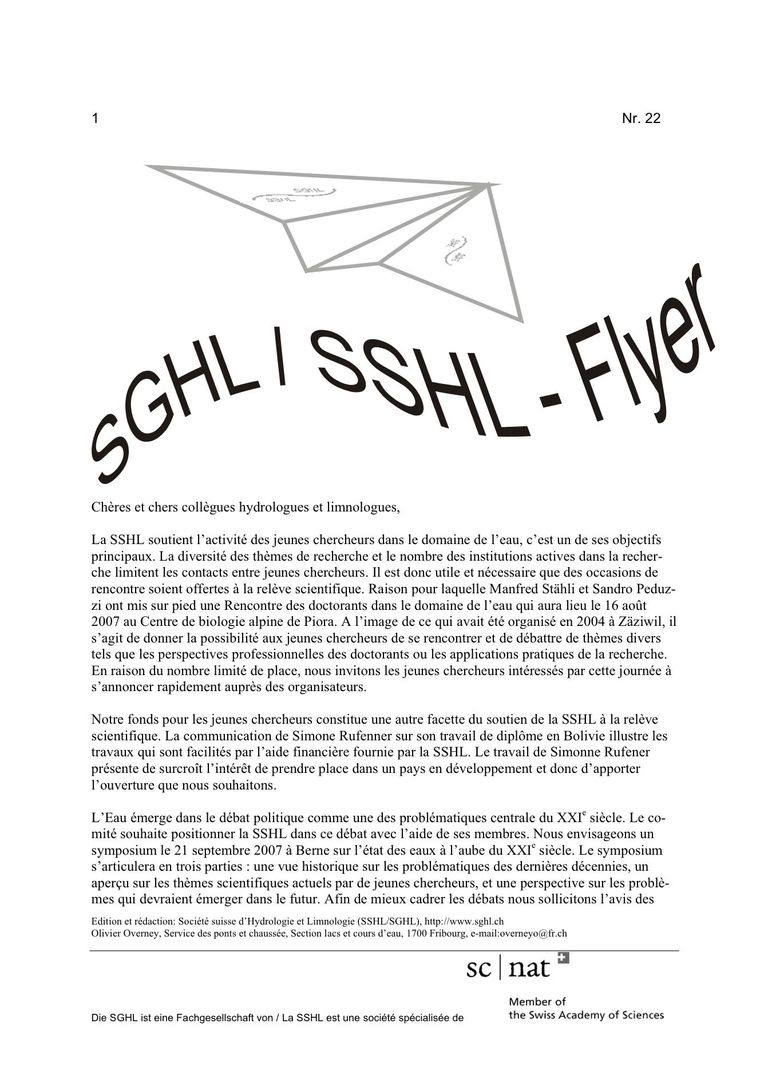 SGHL / SSHL Flyer 22