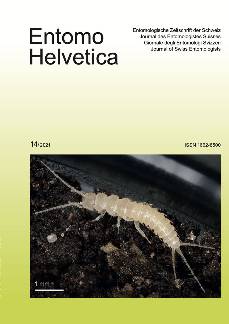 Titelbild Entomo Helvetica Band 14, 2021