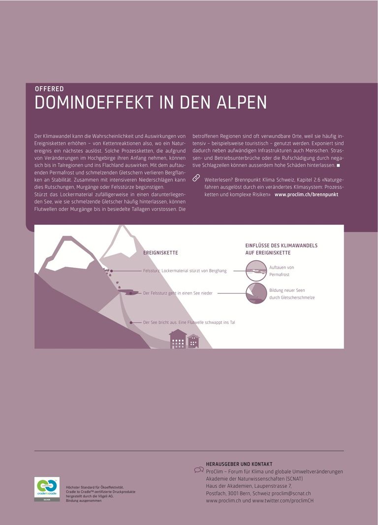 ProClim Flash 67: Dominoeffekt in den Alpen