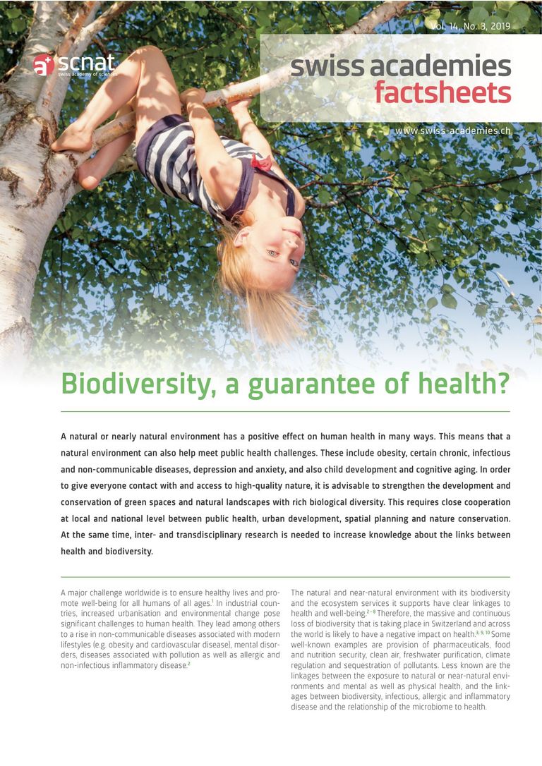 Biodiversity, a guarantee of health?