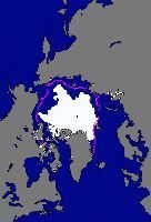 Teaser: Ausdehnung des arktischen Meereises im 2010