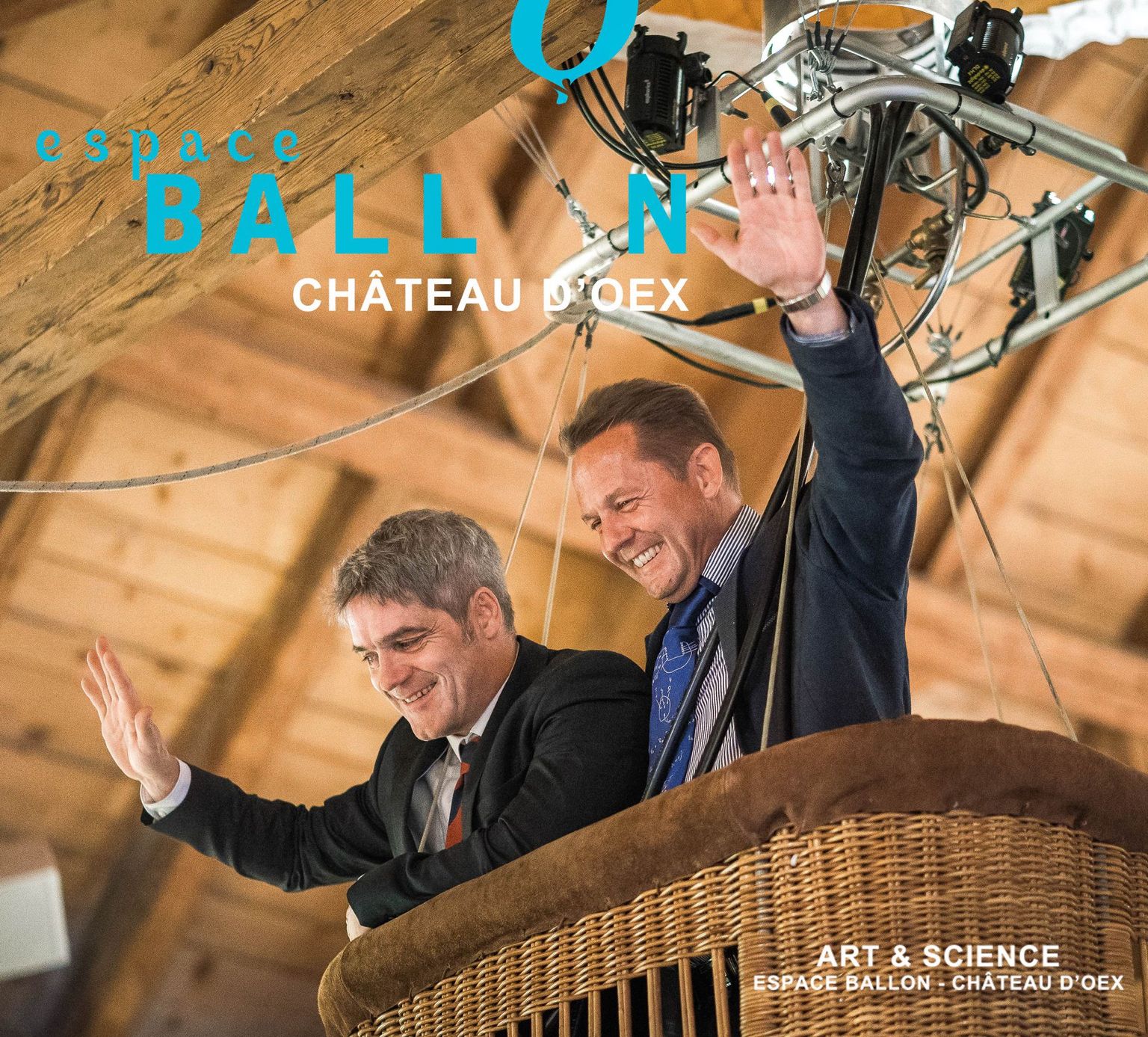 Michael Hoch et Hans Peter Beck sont les principaux acteurs de l'exposition Art & Science à l'Espace Ballon de Château d'Oex