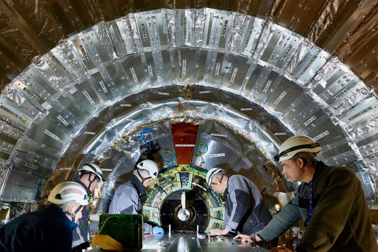 CMS-Teilchendetektor am Large Hadron Collider des Cern.
