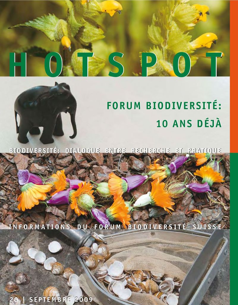 HOTSPOT 20: Forum Biodiversité: 10 ans déjà