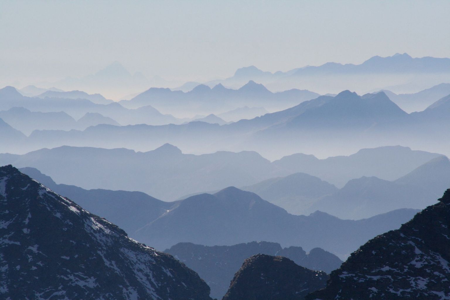 View towards the Southern Alps from Pizzo Forno / Alpe Sponda (TI)