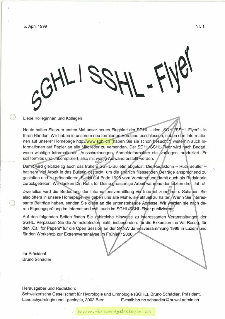SGHL / SSHL Flyer 1
