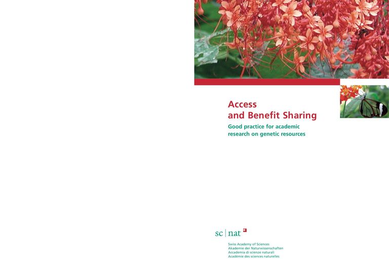 Access and Benefit Sharing – Good practice for academic research on genetic resources