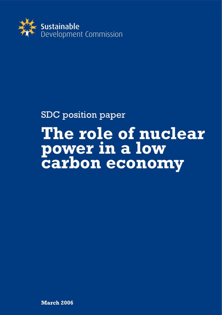 Bericht: The role of nuclear power in a low carbon society
