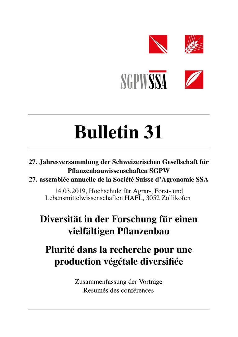 SGPW-SSA Bulletin 31 (2019)