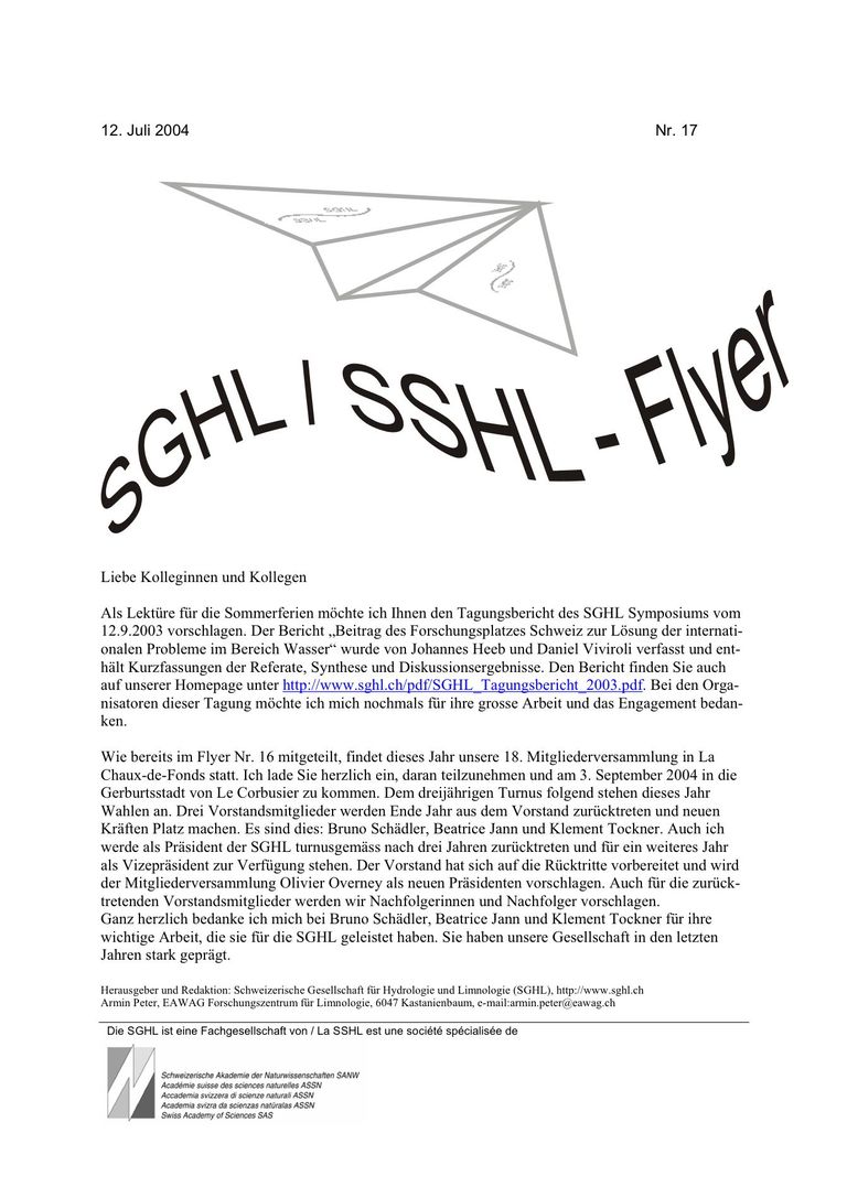SGHL / SSHL Flyer 17
