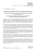 Teaser: 831 key experts selected for the IPCC Fifth Assessment Report