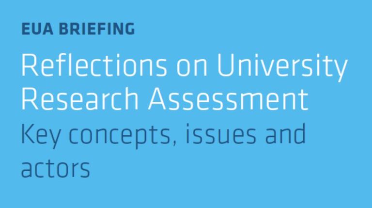 EUA briefing Research Assessment cover