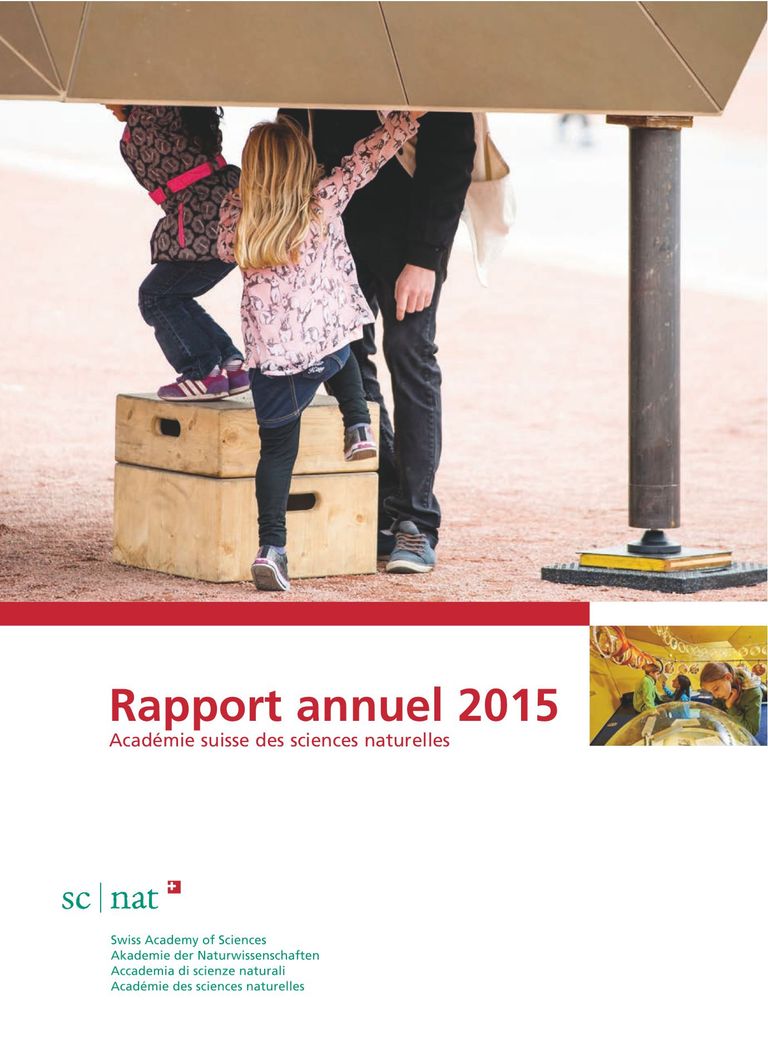 Rapport annuel 2015 de la SCNAT