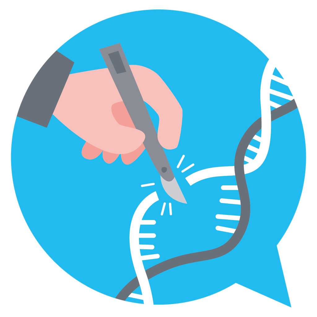 Icon CRISPR Webinars blue