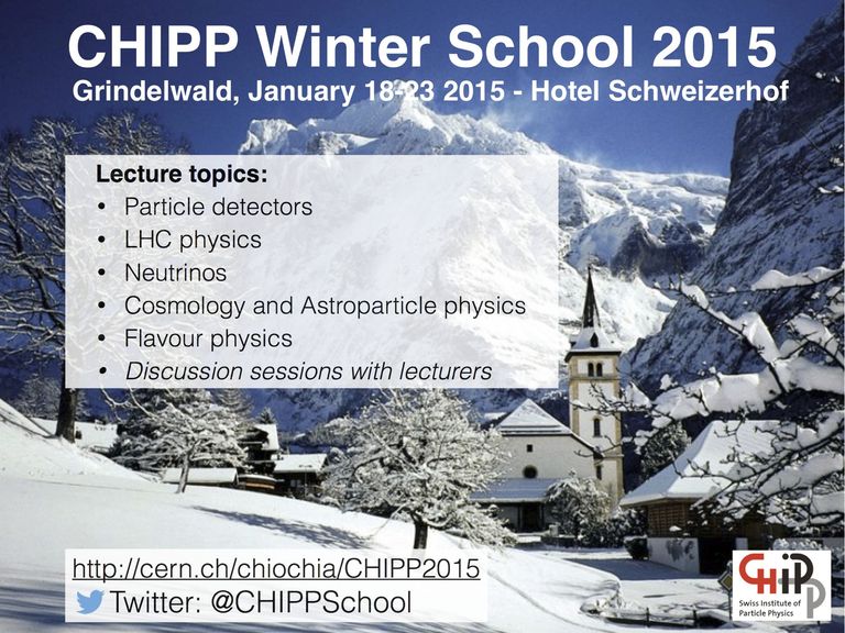 CHIPP PhD Winter School 2015