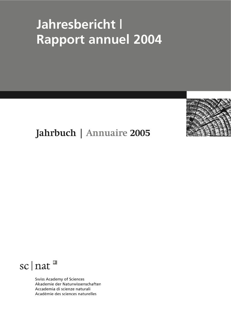 Jahrbuch 2005 der SCNAT