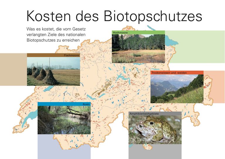 Broschüre: Kosten eines gesetzeskonformen Schutzes der Biotope nationaler Bedeutung