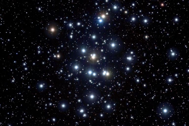Praesepe, der offene Sternhaufen (Messier 44) im Sternbild Krebs