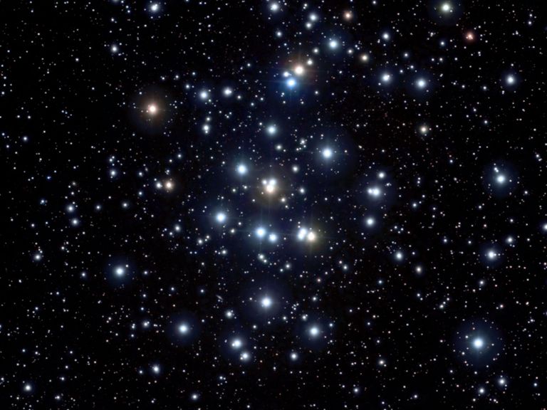 Praesepe, der offene Sternhaufen (Messier 44) im Sternbild Krebs