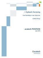 Teaser: Hydraulic Fracturing - Eine Technologie in der Diskussion