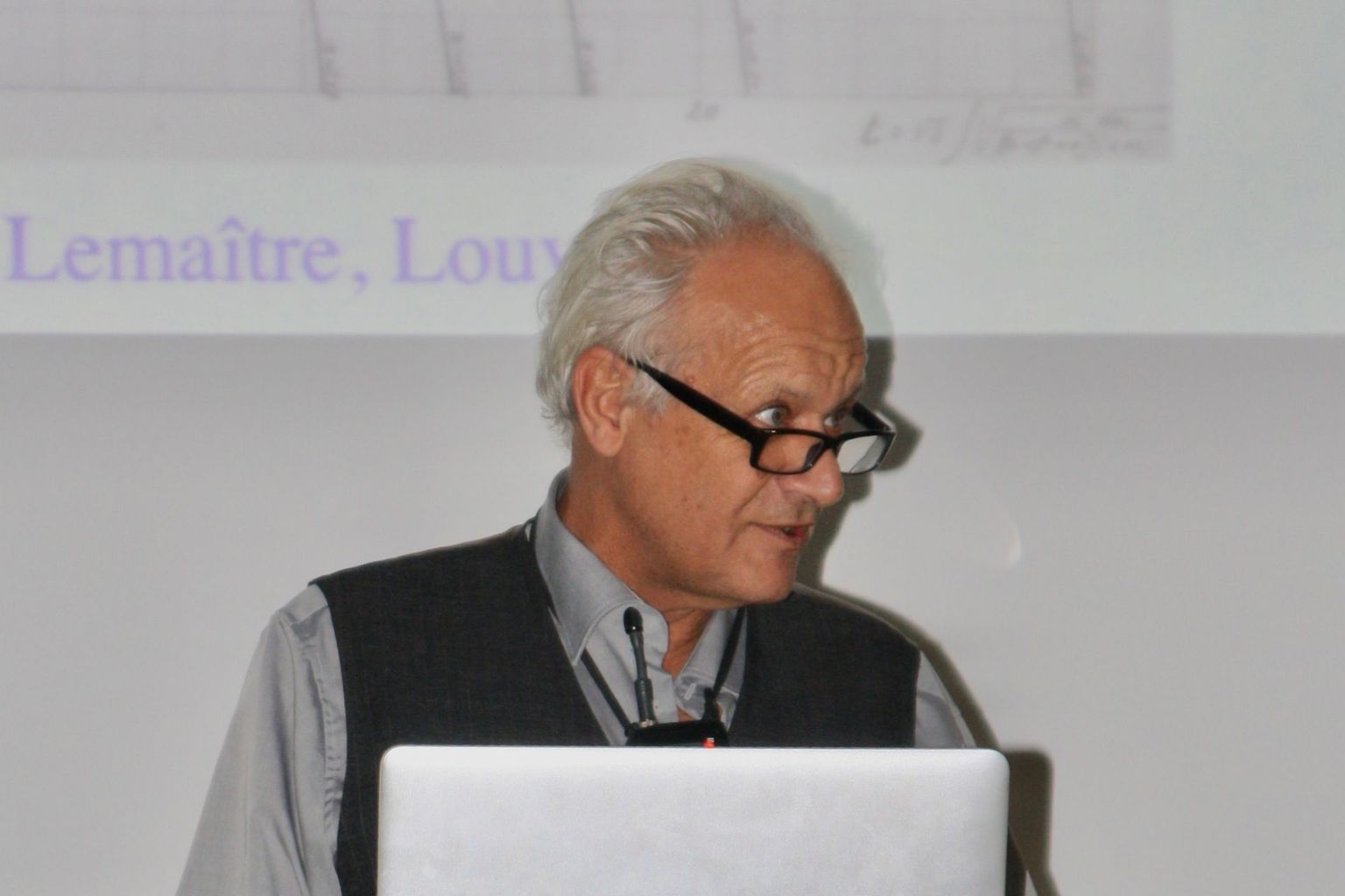 Symposium 125th Anniversary Georges Lemaître: speaker Jean-Pierre Luminet