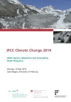 Teaser: Forum IPCC: Fifth Assessment Reports AR5 on Impact, Adaptation, Vulnerability and Mitigation (WGII , WGIII)