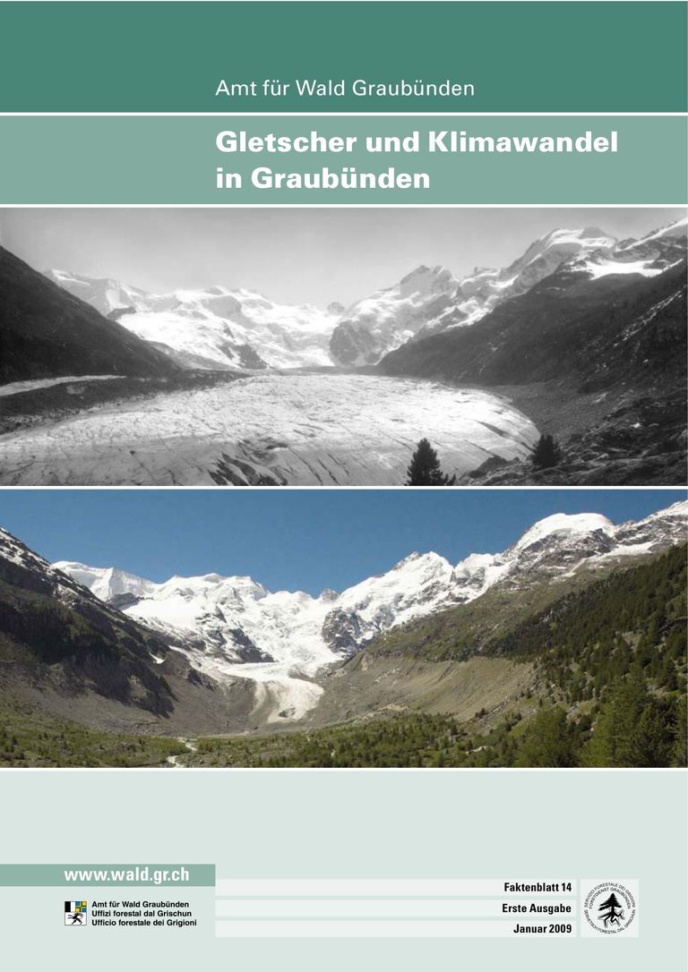 Bericht herunterladen: Gletscher und Klimawandel in Graubünden