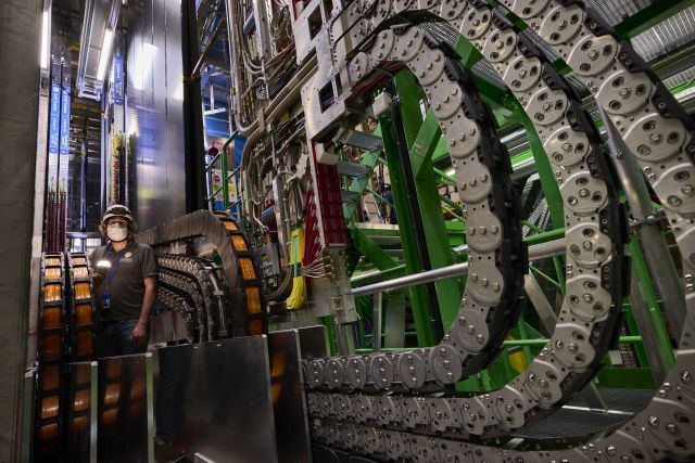 SciFi Tracker inside LHCb detector