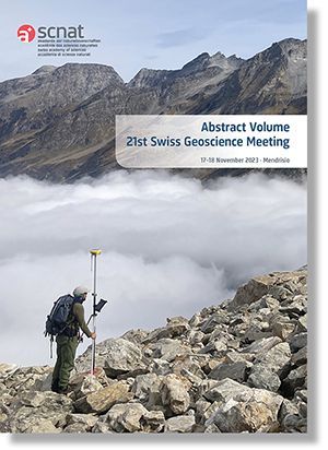 Cover image abstract volume Swiss Geoscience Meeting 2023