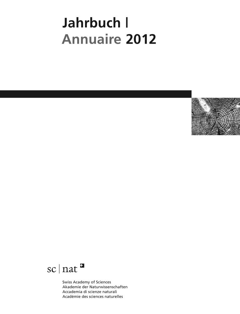Annuaire 2012 de la SCNAT