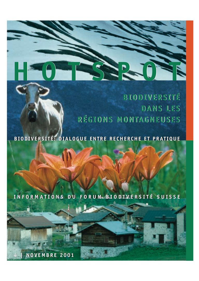 HOTSPOT 4: Biodiversité dans les régions montagneuses