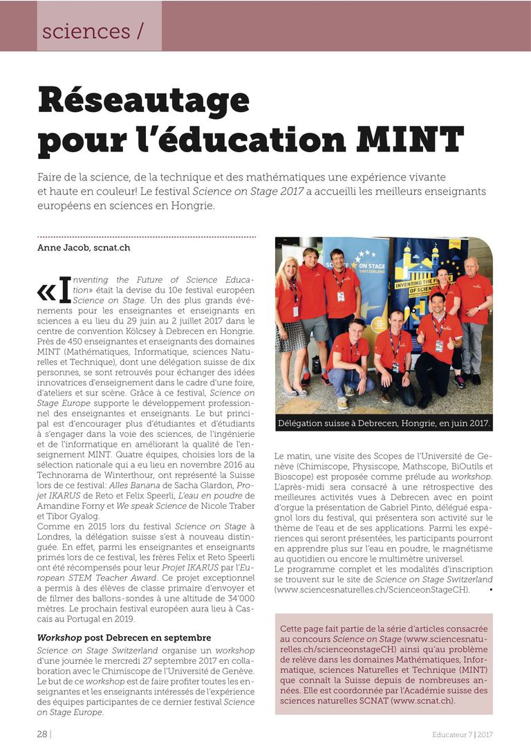 Revue l'Educateur 7/2017: p. 28
