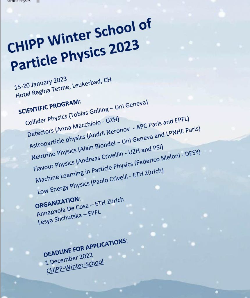 Poster image CHIPP Winter School 2023 poster
