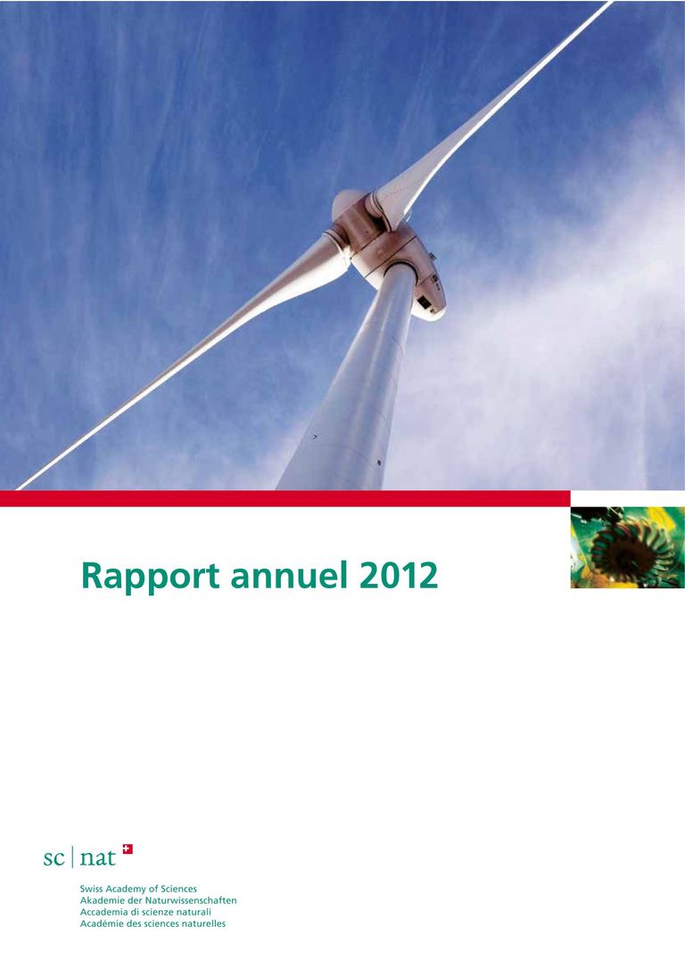 SCNAT Rapport annuel 2012