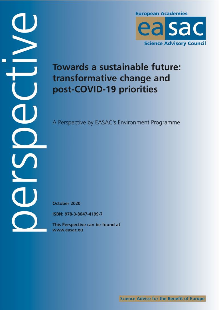 EASAC Perspective "Towards a sustainable future*