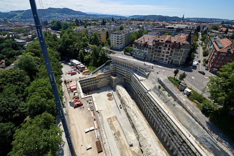 Baustelle Hirschenpark, Mai 2020